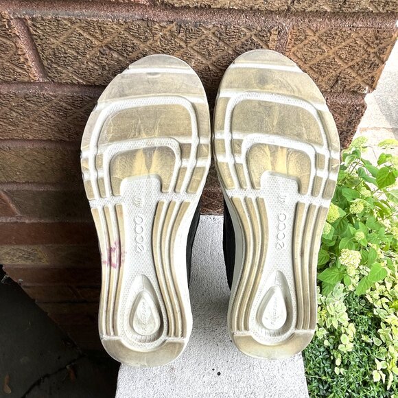 ECCO ATH-1FM ST.1 Black Diamond Perforation Slip-On Sneakers Shoes 9 9.5 40 Rare - Picture 3 of 7